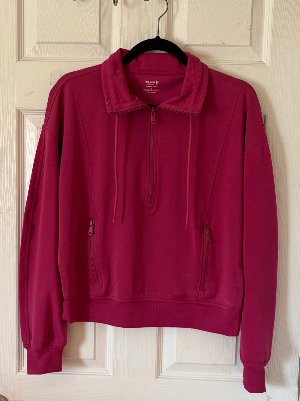 Old Navy Half-Zip Pullover in Deep‎ Raspberry Women’s Sz S